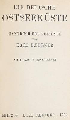 Bild Nr.2: 143-2160 Baedeker,K.: (Deutschland)