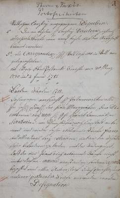 Bild Nr.1: 143-2190 Thurn-und-Taxis-Post.: (Deutschland, Handschriften)