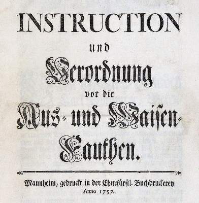 Bild Nr.1: 143-2215 Waisenhaus.: (Deutschland, Mannheim)