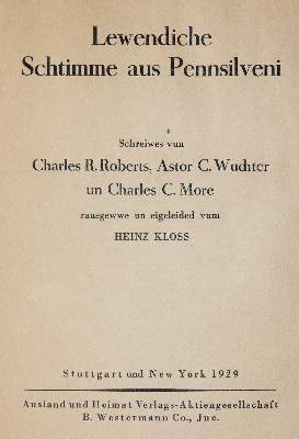 Bild Nr.1: 143-2229 Roberts,C.R., A.C.Wuchter u. C.More.: (Deutschland, Pfalz, Amerika)