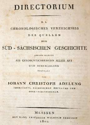 Bild Nr.1: 143-2244 Adelung,J.C.: (Deutschland, Sachsen)