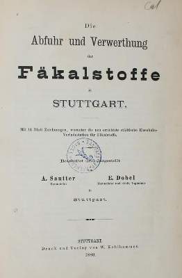 Bild Nr.1: 143-2257 Sautter,A. u. E.Dobel.: (Deutschland, Stuttgart)