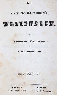 Bild Nr.1: 143-2264 Schücking,L. u. F. Freiligrath.: (Deutschland, Westphalen)