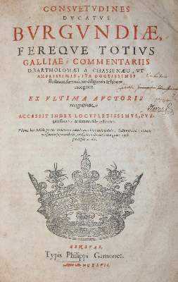 Bild Nr.1: 143-2271 Chassanaeus,B.de.: (Frankreich, Burgund)