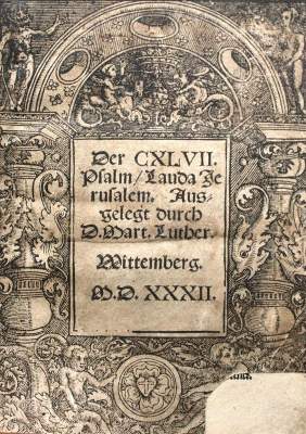 Bild Nr.1: 143-228 Luther,M.: (Alte Drucke, Handschriften und Theologie)