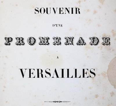 Bild Nr.1: 143-2308 Souvenir d'une Promenade a Versailles.: (Frankreich, Versailles)