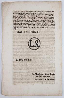 Bild Nr.4: 143-2335 Sammlung: (Österreich, Einblattdrucke u. Flugschriften)