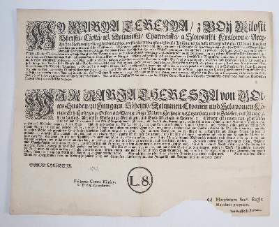 Bild Nr.5: 143-2335 Sammlung: (Österreich, Einblattdrucke u. Flugschriften)