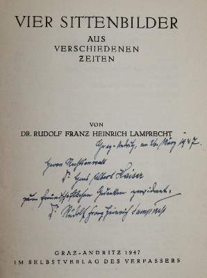 Bild Nr.1: 143-2340 Lamprecht,R.F.H.: (Österreich)