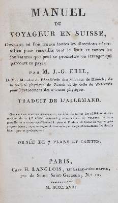 Bild Nr.1: 143-2357 Ebel,J.G.: (Schweiz)