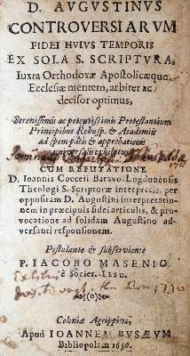 Bild Nr.1: 143-240 Masen,J.: (Alte Drucke, Handschriften und Theologie)