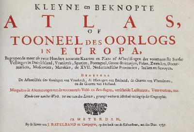 Bild Nr.9: 143-2407 Kleyne en beknopte Atlas,: (Verschiedene Länder - Geschichte, Atlanten)