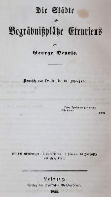 Bild Nr.1: 143-2433 Dennis,G.: (Verschiedene Länder - Geschichte, Etrurien)