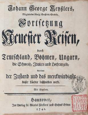 Bild Nr.2: 143-2450 Keyßler,Joh.G.: (Verschiedene Länder - Geschichte)