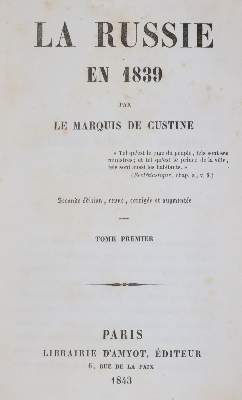 Bild Nr.1: 143-2476 Custine,A.P.de.: (Verschiedene Länder - Geschichte, Russland)