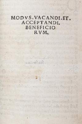 Bild Nr.1: 143-248 Modus vacandi: (Alte Drucke, Handschriften und Theologie)