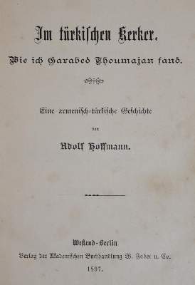 Bild Nr.1: 143-2493 Hoffmann,A.: (Verschiedene Länder - Geschichte, Türkei)