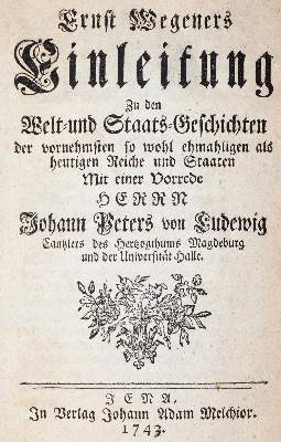Bild Nr.1: 143-2497 Wegener,E.: (Verschiedene Länder - Geschichte)