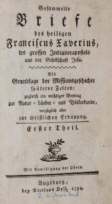 Bild Nr.1: 143-2501 Xavier,F.de.: (Verschiedene Länder - Geschichte)