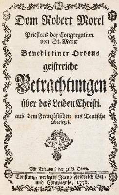 Bild Nr.1: 143-253 Morel,R.: (Alte Drucke, Handschriften und Theologie)