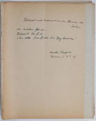 Bild Nr.1: 143-2534 Roegner, Martha,: (Autographen)