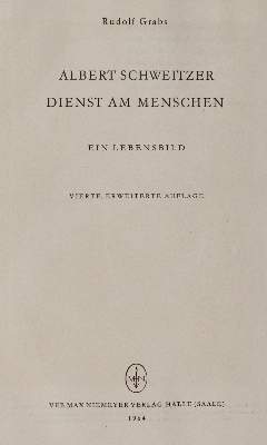 Bild Nr.1: 143-2540 Schweitzer, Albert: (Autographen)