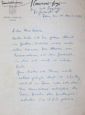 Bild Nr.1: 143-2541 Stehle, Hansjakob.: (Autographen)