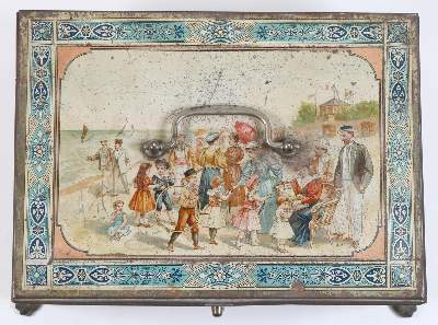 Bild Nr.2: 143-2576 Lithographierte Blechdose: (Varia)