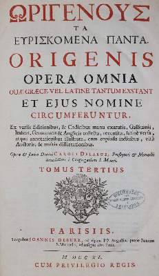 Bild Nr.1: 143-263 Origenes.: (Alte Drucke, Handschriften und Theologie)