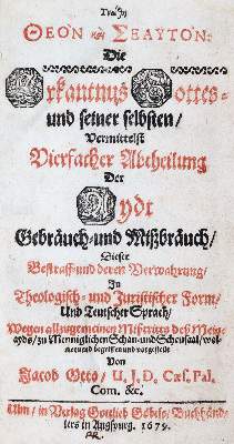 Bild Nr.1: 143-264 Otto,J.: (Alte Drucke, Handschriften und Theologie)