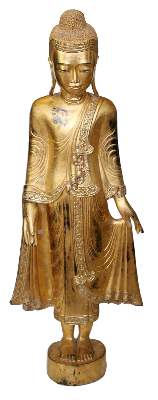 Bild Nr.1: 143-2685 Großer, stehender Mandalay Buddha.: (Asiatika)