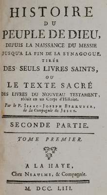Bild Nr.2: 143-27 Berruyer,I.J.: (Alte Drucke, Handschriften und Theologie)