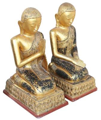 Bild Nr.1: 143-2711 Paar Buddhafiguren: (Asiatika)