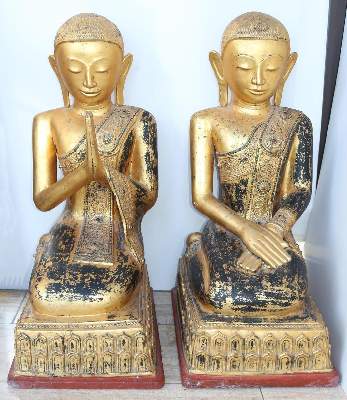 Bild Nr.2: 143-2711 Paar Buddhafiguren: (Asiatika)