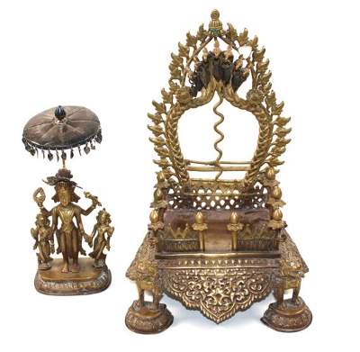 Bild Nr.1: 143-2718 Schrein Bronze: (Asiatika)