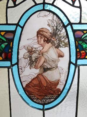 Bild Nr.3: 143-2777 Bedeutender Jugendstil Paravent.: (Möbel)