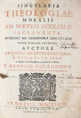 Bild Nr.1: 143-282 Quintanaduenas,A.de.: (Alte Drucke, Handschriften und Theologie)