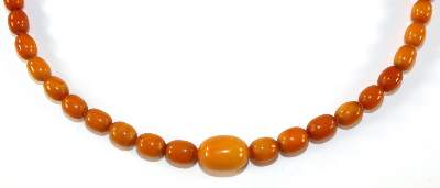 Bild Nr.1: 143-2834 Bernstein Butterscotch Amber: (Schmuck, Colliers)
