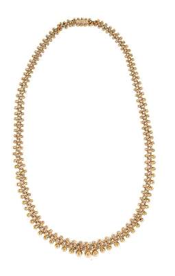 Bild Nr.1: 143-2838 Kugelkette um 1900.: (Schmuck, Colliers)