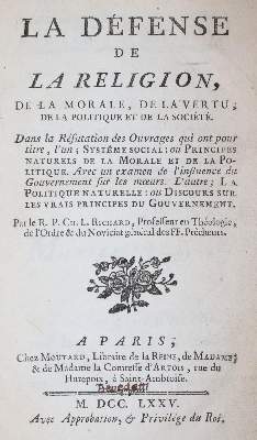 Bild Nr.1: 143-288 Richard,C.L.: (Alte Drucke, Handschriften und Theologie)