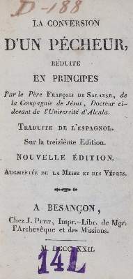 Bild Nr.1: 143-300 Salazar,F.de.: (Alte Drucke, Handschriften und Theologie)