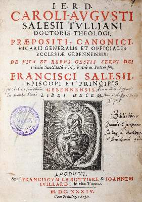 Bild Nr.1: 143-301 Sales,F.: (Alte Drucke, Handschriften und Theologie)