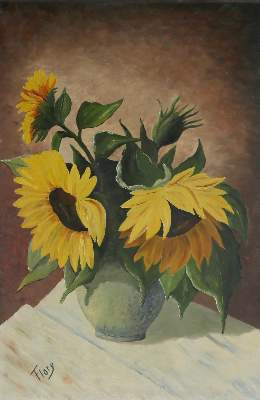 Bild Nr.1: 143-3012 Sonnenblumen u. Mohn.: (Varia, Botanik)
