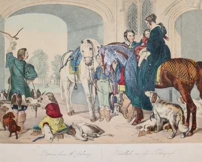 Bild Nr.1: 143-3028 Falknerei.: (Varia, Jagd)