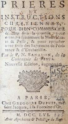 Bild Nr.1: 143-303 Sanadon,N.: (Alte Drucke, Handschriften und Theologie)
