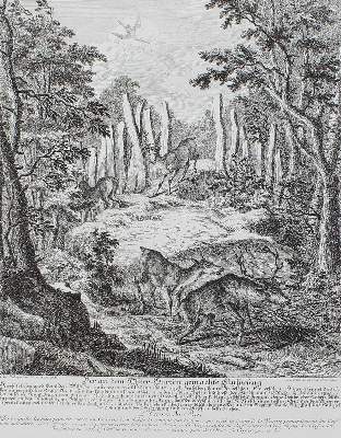 Bild Nr.3: 143-3036 Jagdkunst.: (Varia, Jagd, Ridinger)