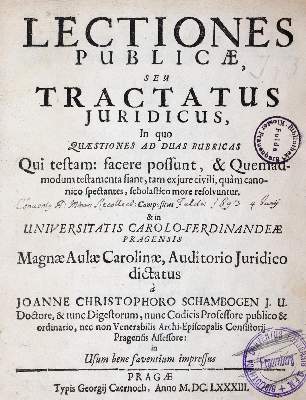 Bild Nr.1: 143-306 Schambogen,J.C.: (Alte Drucke, Handschriften und Theologie)