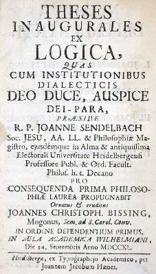 Bild Nr.1: 143-313 Sendelbach,J.: (Alte Drucke, Handschriften und Theologie)