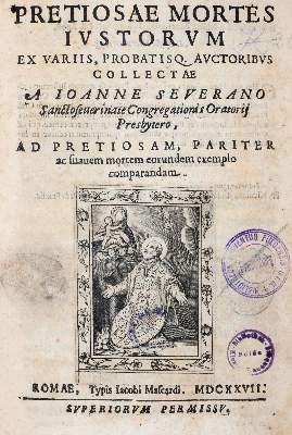 Bild Nr.1: 143-314 Severano,G.: (Alte Drucke, Handschriften und Theologie)