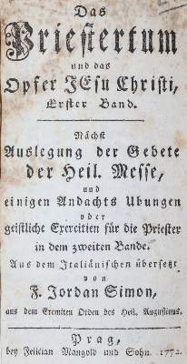 Bild Nr.1: 143-315 Simon,J. (Übers.).: (Alte Drucke, Handschriften und Theologie)
